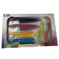 New Kai Pure Komachi 2 Knives High Carbon Stainless Steel 6-Pack Sealed