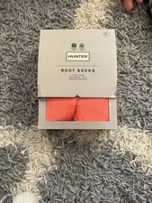 Hunter Original Tall Boot Fleece Socks, LARGE, Neon Pink