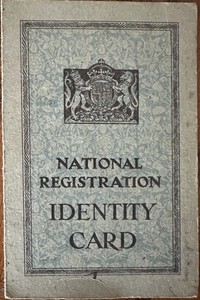 WW2 Original British National Registration Identity Card