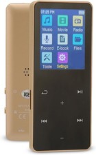 Bluetooth 5.0 MP3 MP4 Player 1.8" Touch 8GB HiFi Gold