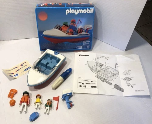 Vintage Playmobil 3142 Motor boat Summer Fun - In Box