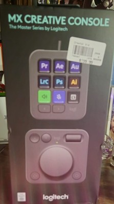 Logitech MX Creative Console Graphite Black Programmable Keypad & Dial NEW