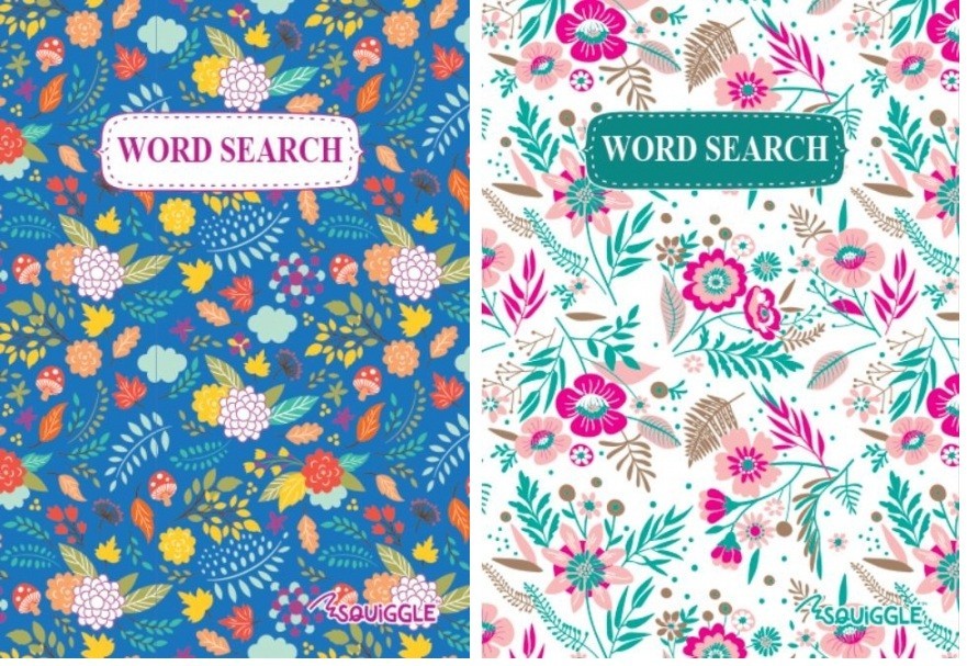 Martello A5 Word Search 110 Puzzle Brain Teasers Floral Cover - Image 3