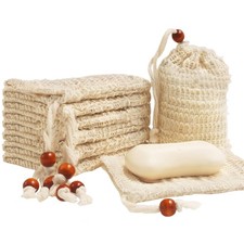 Natural Sisal Soap Saver Bag for Soap Bar Organic Soap Pouch for Exfoliating