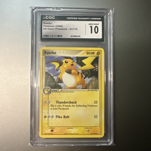 Raichu graded CGC 10 for sale on eBay