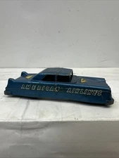 Midgetoy Vintage Car Blue 4” American Airlines Rolls Smooth