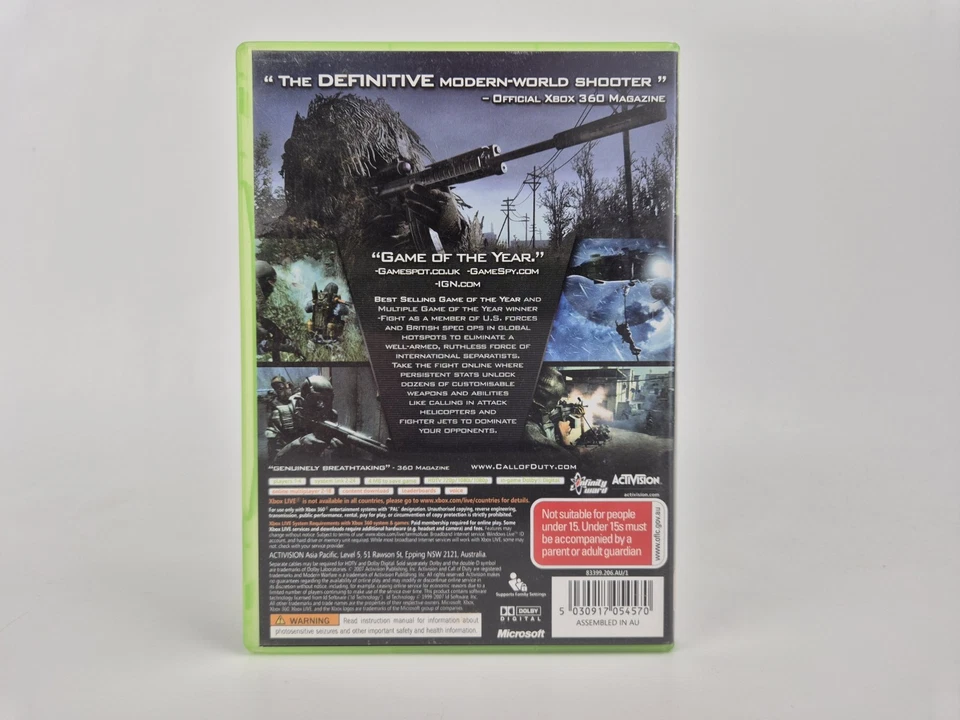 **BEST PRICE** Call of Duty 4: Modern Warfare Game of The Year XBOX 360 PAL GOTY - Image 2 of 4