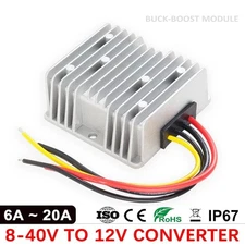 8-40V 13.8V to 12V DC DC Boost-Buck Converter 6A 10A 15A 20A Step-Up Step-Down