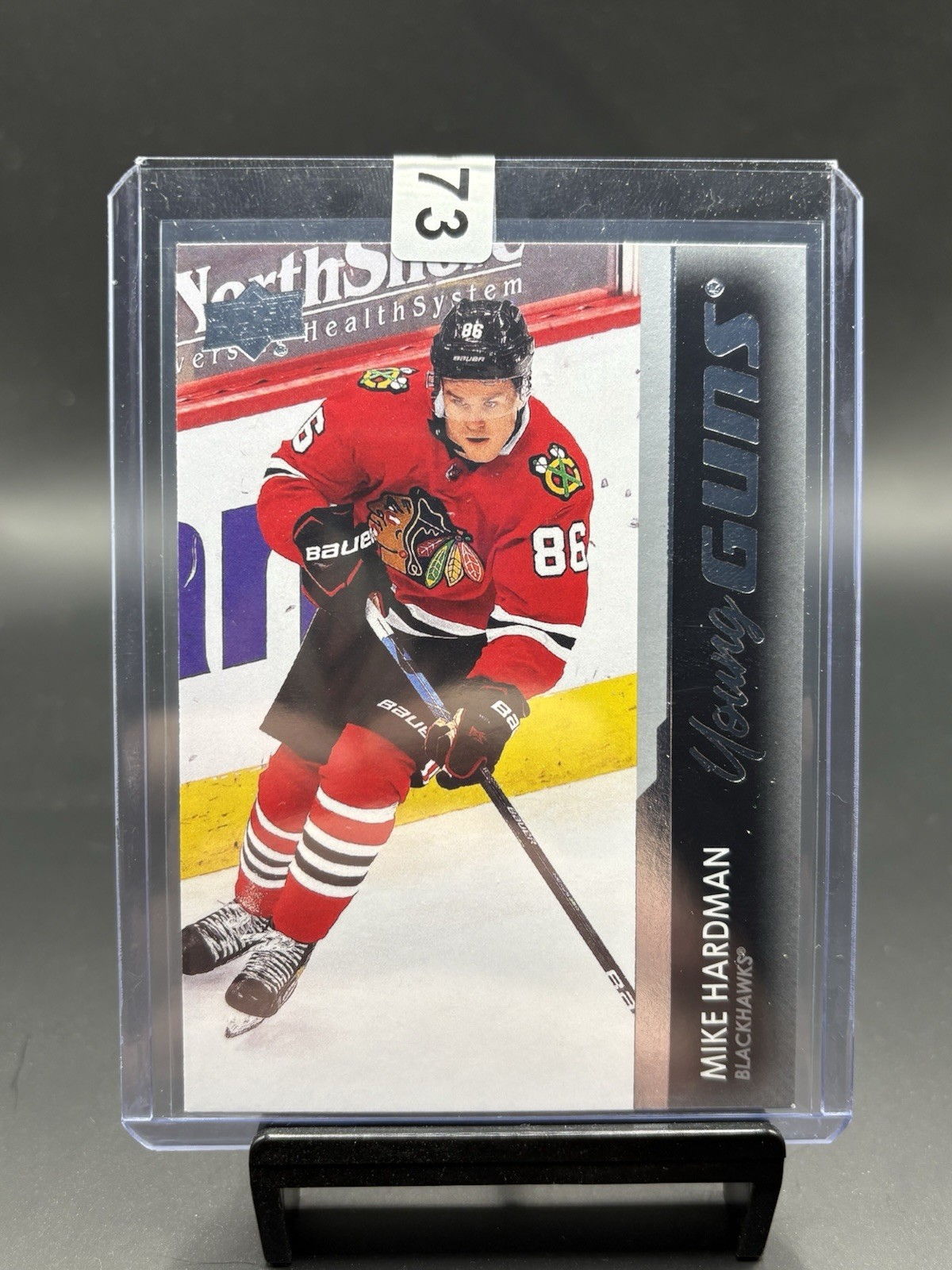 Mike Hardman Upper Deck Young Guns Rookie Card 2021-2022 #208 Chicago Blackhawks