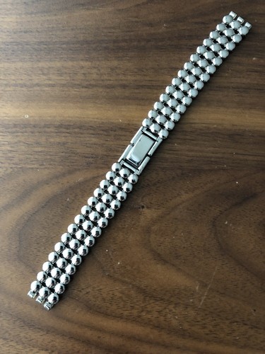 Original Swatch 12mm St. Steel Watch Band Strap Stainless Steel Adj.Strap - Picture 3 of 3