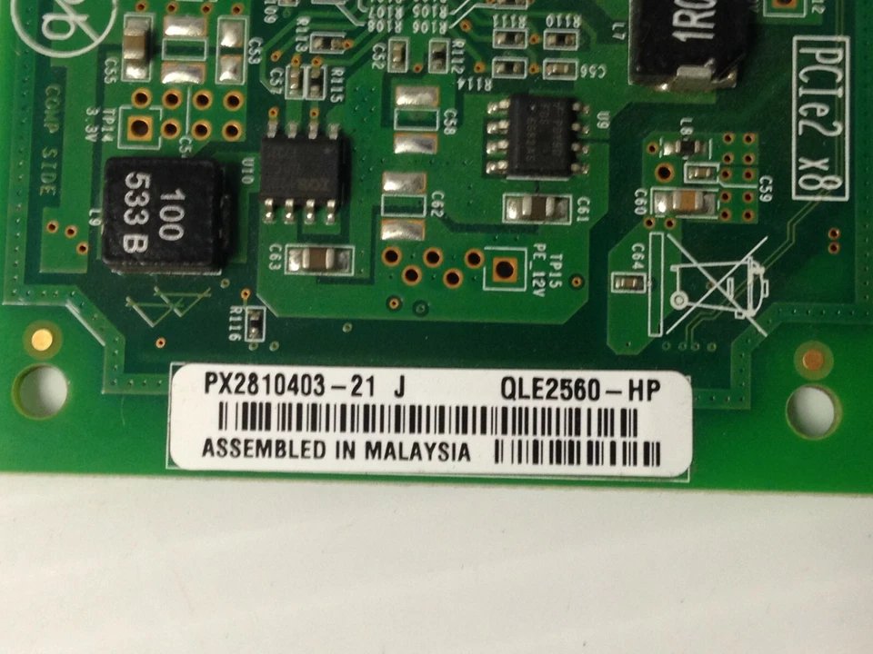 HP 81Q QLogic QLE2560 8GB 1-Port High Profile FC HBA w/ SFP 489190-001 AK344A - Image 4 of 4