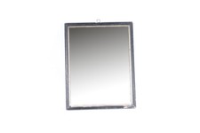 Vieux Miroir Garde-Robe Vintage 60er Années Bois Cadre