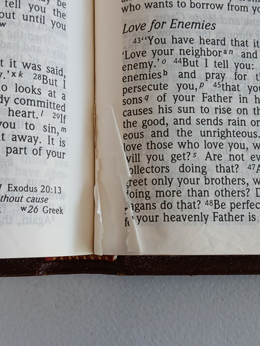 HOLY BIBLE UltraThin Reference Edition NIV (Holman 1986) Burgundy Bonded Leather - Foto 17 di 17