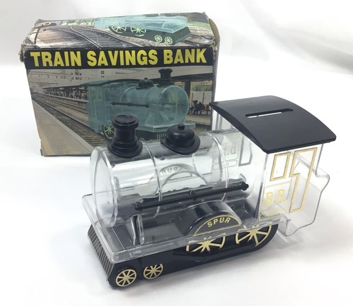 Vintage Train Savings Piggy Bank