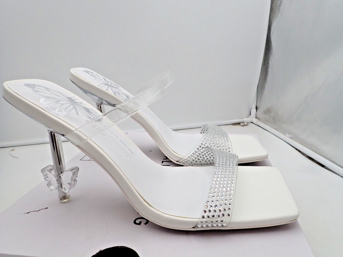 Call It Spring Women's Papillon Heeled Sandal - Synthetic Upper, 3.75 Inch Novelty Heel - View #9