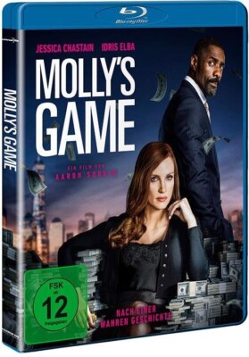 Blu-ray/ Molly's Game - mit Jessica Chastain & Idris Elba !! Wie Nagelneu !!