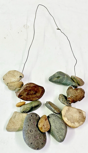 Lot of 15 Primitive Stones Rocks Necklace Mountain Man Rendezvous Reenactment