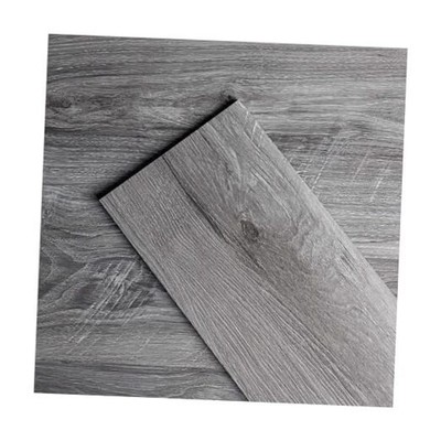 Vinyl Flooring Laminate Flooring with Grey Wooden Grain Effect 54Sq.Feet Gray