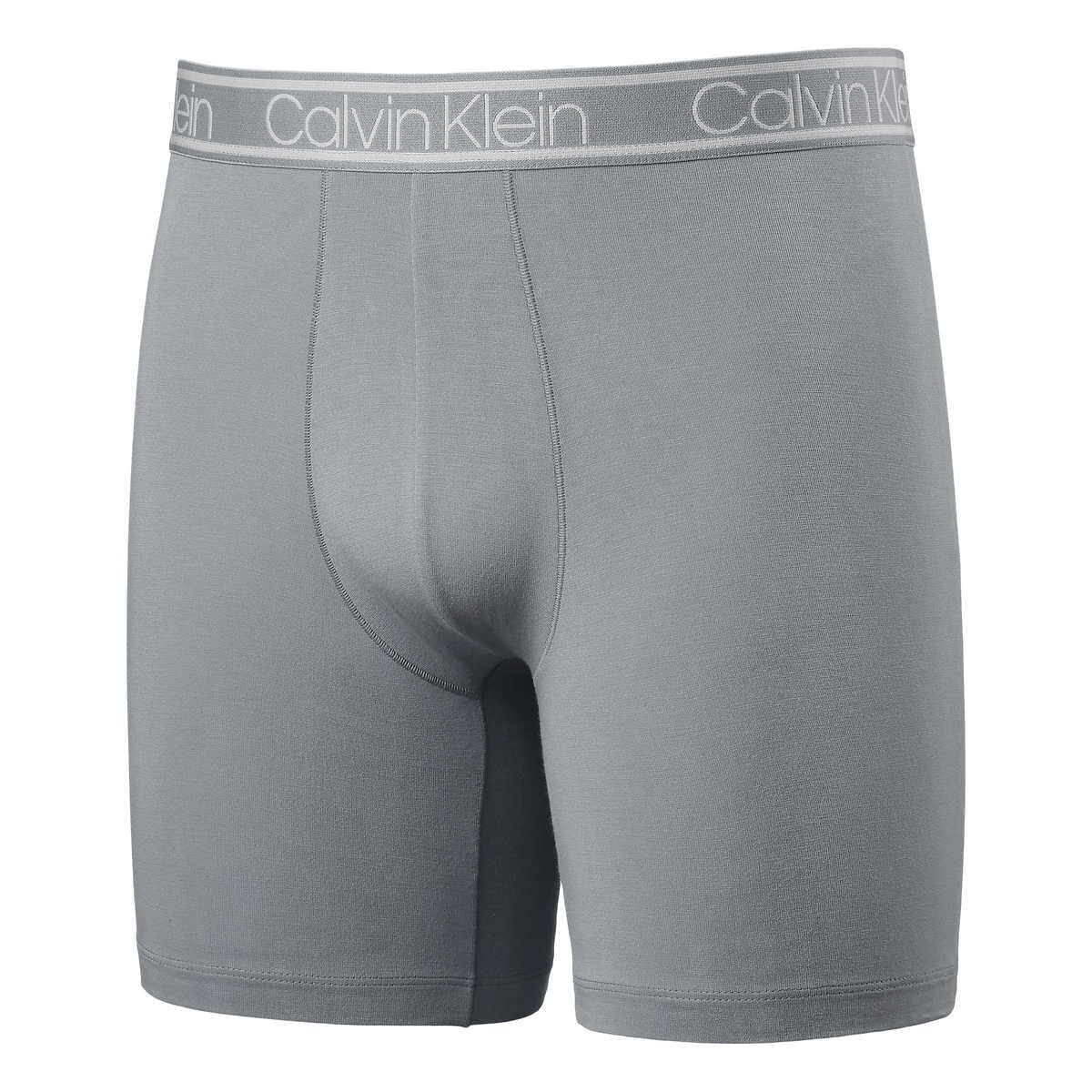 Calvin Klein Men's Boxer Brief, 3 Pack (Black/Black/Gray, X-Large) image 2