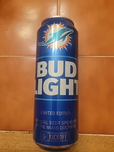 Bud Light 2024 Kickoff Miami Dolphins 25oz Beer Can