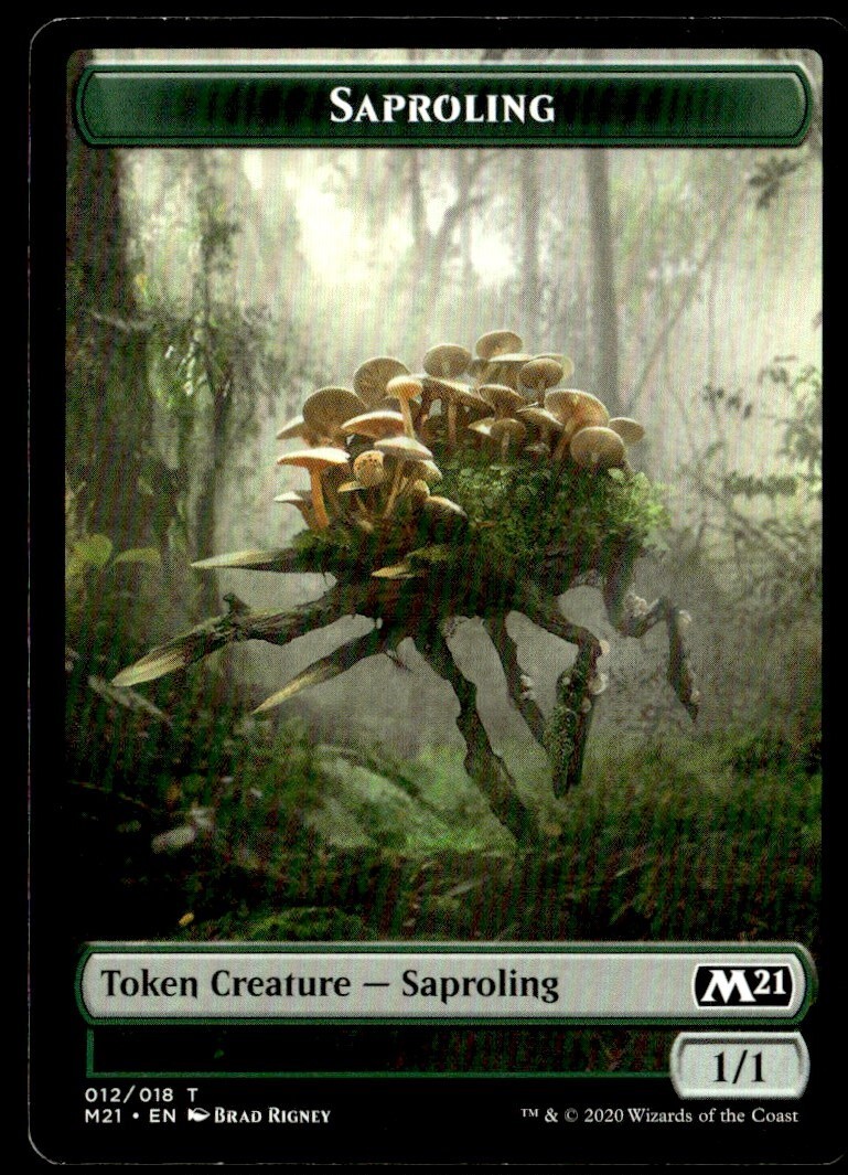 2020 MTG Core Set 2021 Saproling Token Common #12
