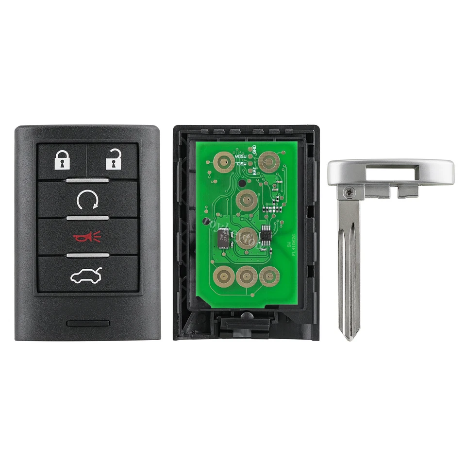 For 2008 2009 2010 2011 2012 2013 2014 Cadillac CTS Smart Remote Car Key Fob - Image 4 of 4