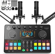 Podcast Bundle   Audio Interface, Mixer, 48V Mic Special Effects - New Open Box