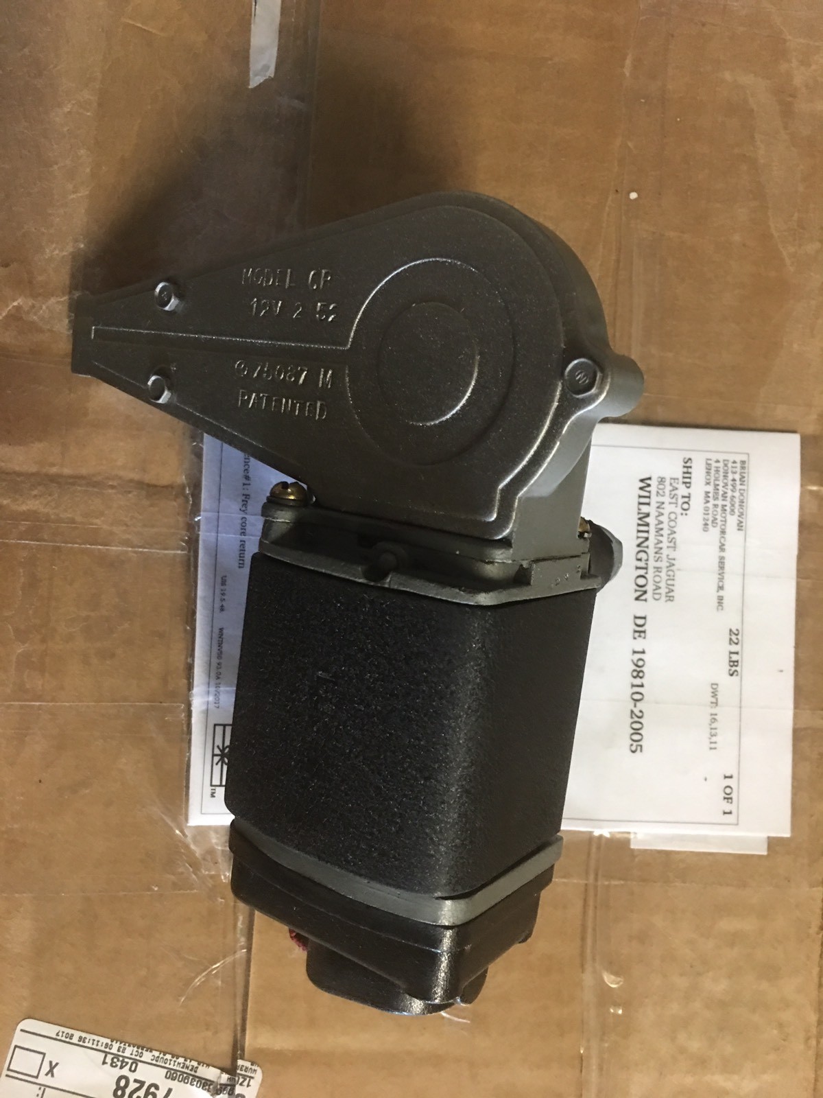 ROLLS ROYCE MKVI BENTLEY R-TYPE 1948-51 SW-MODEL 75087 WIPER MOTOR REBUILT