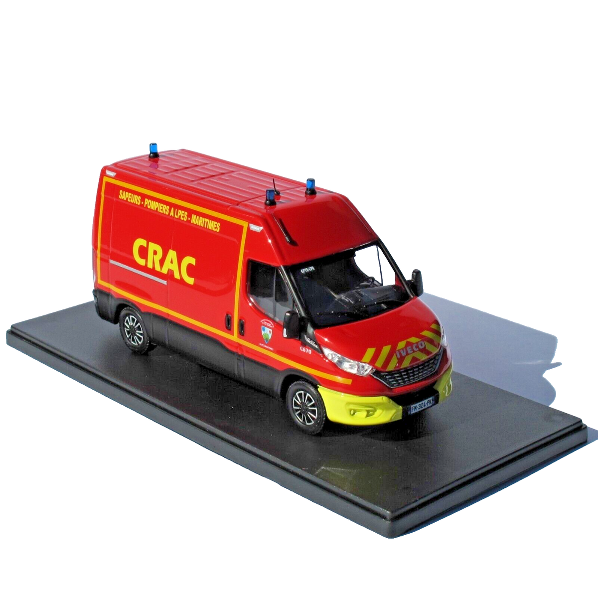 ELIGOR, IVECO Daily My 2019 CRAC SDIS 06 pompiers, échelle 1/43, ELI117213