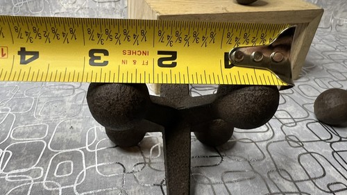 Cast Iron Jacks Set of 3 -3.5" Game Sculpture MCM Nostalgia Home Decor Design - Picture 8 of 8