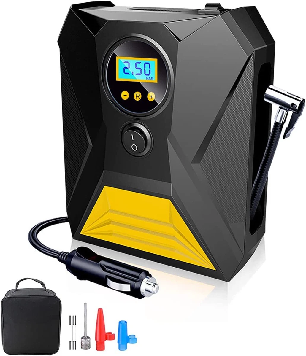 E-SMARTER Car Tyre Inflator Air Compressor, Protable Car Tyre Pump