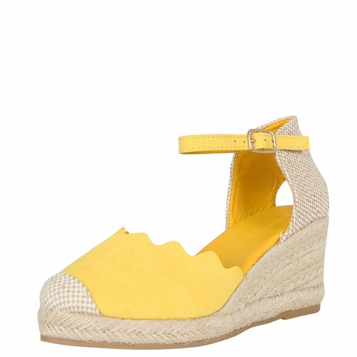 New Crochet Toe Mary Jane Ankle Strap Espadrille Sandals Wedge Heel Low Platform - Picture 9 of 11