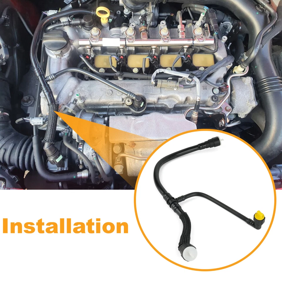 12673862 Tubo de válvula PCV para Chevy Chevrolet Malibu Cruze 2016-2019 4 cilindros 1,4 L Foto 2 de 4