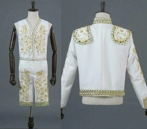 Mens Spanish Bullfighter Matador Outfit Fermin Suit Jacket Pant Cosplay Costume - Picture 10 of 22