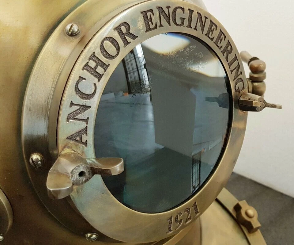 Vintage antique 18 Inch diving divers helmet deep sea 1921 anchor engineering - Изображение 4 из 4