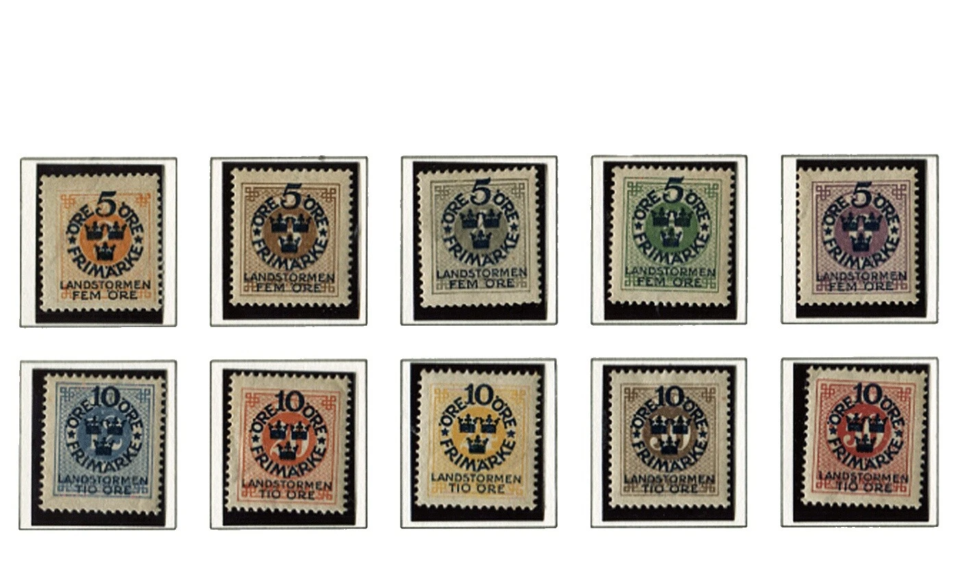 Semi-Postal Swedish Stamps