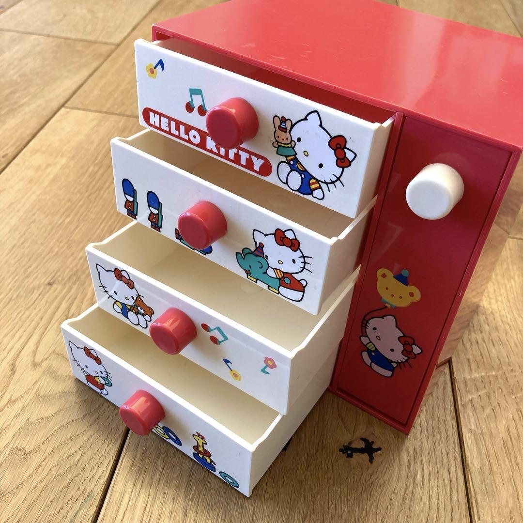 レア！ HELLO KITTY★ミニチェスト★アンティーク レトロ雑貨 レア！ HELLO KITTYミニチェストアンティーク レトロ雑貨