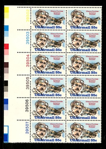 US C100, 1980 35c GLENN CURTIS, UL PBOF12, POSTFRISCH (US1986)