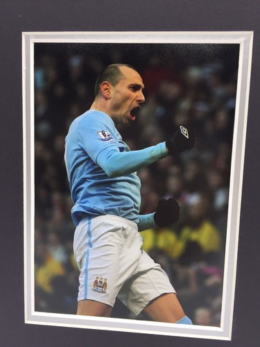SELTENES signiertes Foto-Display Martin Petrov Manchester City + Echtheitszertifikat Man City - Bild 2 von 3