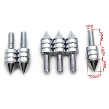 Universal Chrome Motorcycle Spike Bolts (Windscreen, Fairings, License Plate)