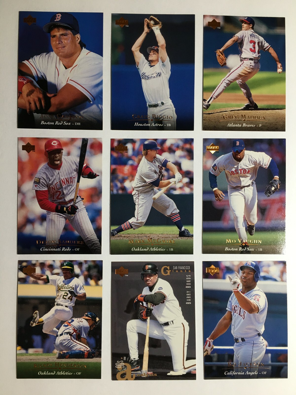 1995 Upper Deck MLB Series 1 Cards (1 - 225)