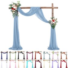 Elegant Wedding Arch Drapes Chiffon Drapery Ceremony Party Ceiling Backdrop 1Pcs