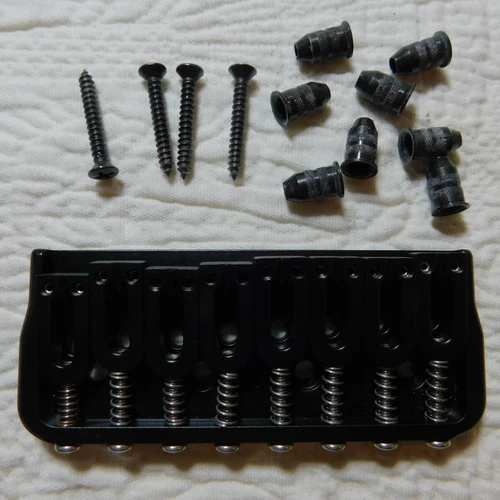 8 String HIPSHOT Style Hardtail Fixed Guitar BLACK BRIDGE ESP/LTD Ferrule