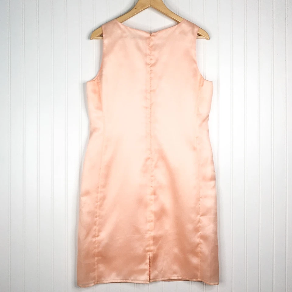 Vestido Vaina Petite Sophisticate Para Mujer Rosa Forrado Corto Cuello en V Sin Mangas 12 Foto 2 de 4