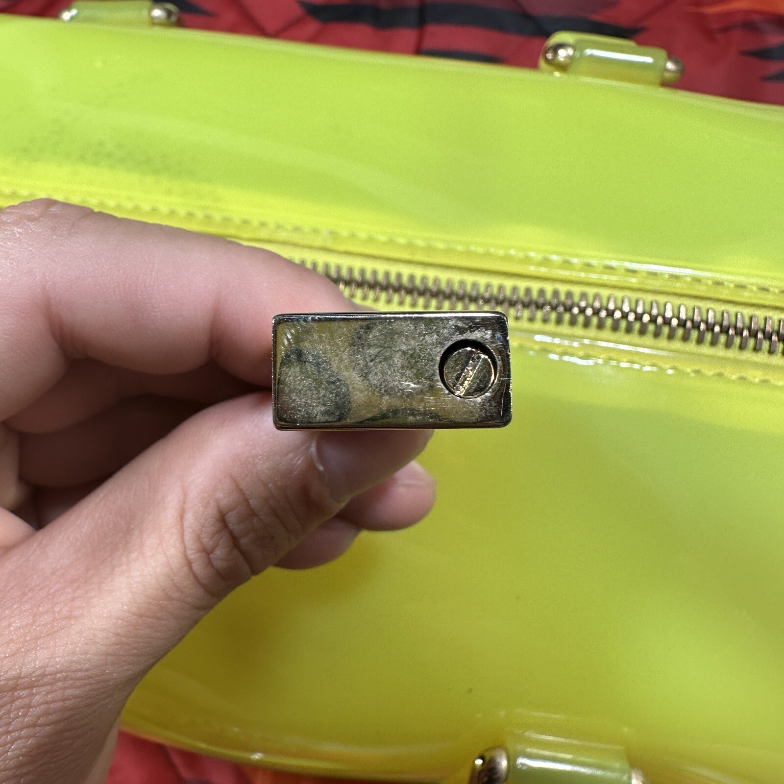 RARE Color Neon Yellow FURLA Candy Bag Jelly Purse Ma… Gem