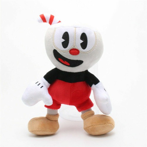 10'' Cuphead Game Plush Doll Cuphead or Mugman Mecup Brocup kids Gift US Stock - Picture 2 of 18