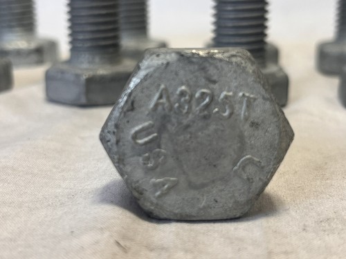 10 PACK 3/4"-10 x 3" Structural Bolt Heavy Hex Cap Screw A325T Galvanized - Picture 2 of 4