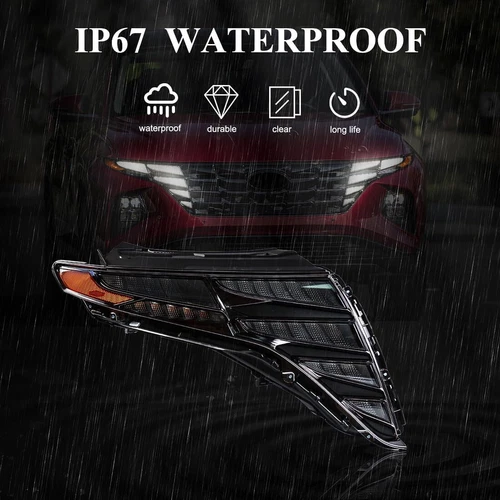 Faro derecho LED DRL para Hyundai Tucson 2022-2024 lado pasajero 92208CW010 - Imagen 8 de 10