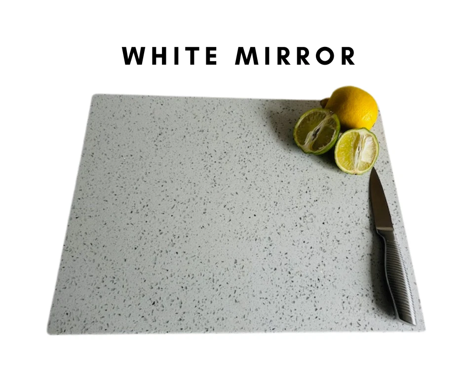 Large White Mirror Quartz Chopping Board