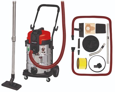 Staubsauger Nass- und Trockensauger 30L mit Zapfwellensteckdose & Zubehör 240V NEU